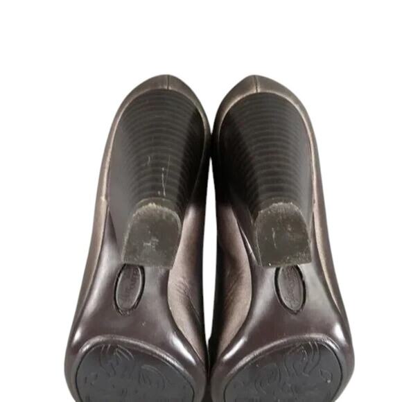 Sofft Shoes Womens 9 Eurosoft Loafer Pump Metallic Leather Classic Fashion Comfy - Picture 10 of 16